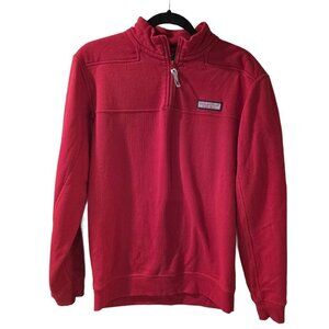Vineyard Vines quarter Zip Sweatshirt - sz S Red